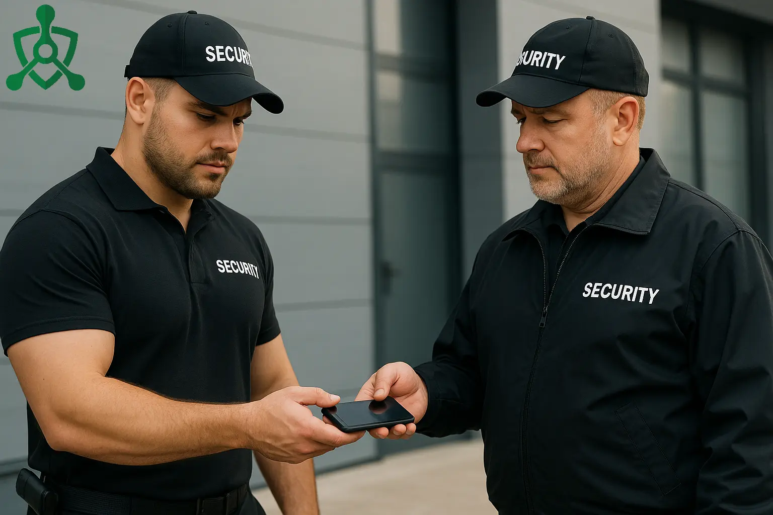 Przekazanie służby przez wartowników przy użyciu mobilnego systemu kontroli patrolów Trinity Guard